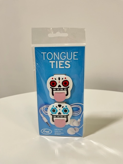FRED TONGUE TIES, SKULL CABLE KEEPERS