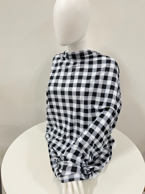 All in 1 Multi Use Nursing Cover, Gingham 