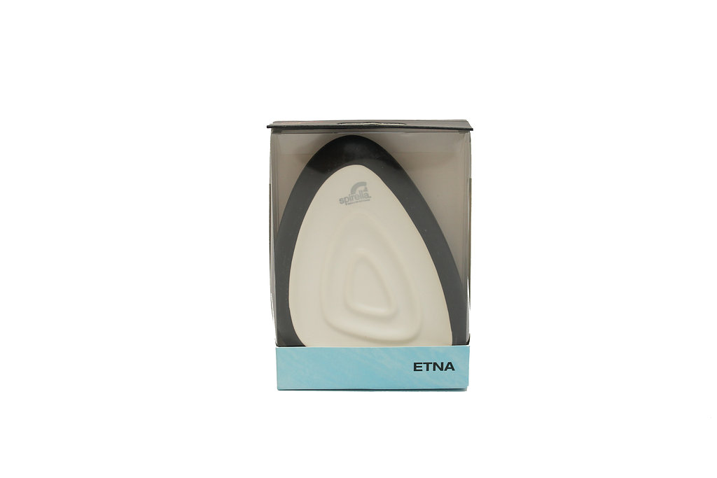 Etna Spirella Stoneware Soap Dish, Black