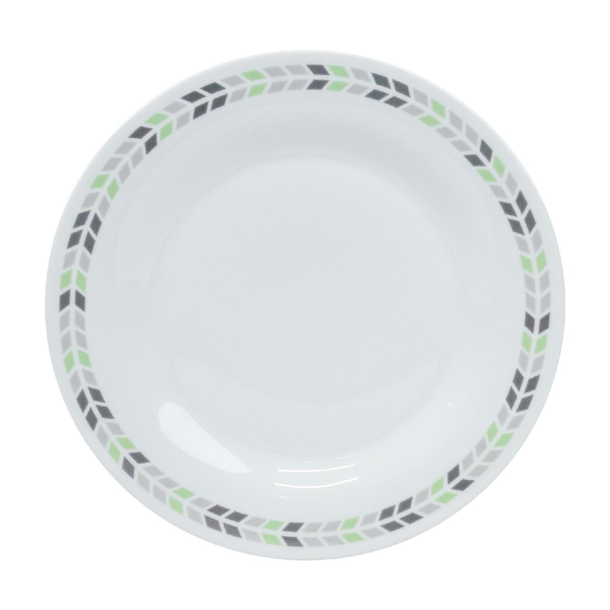 Chevron Green 10.5 Inch Dinner Plate