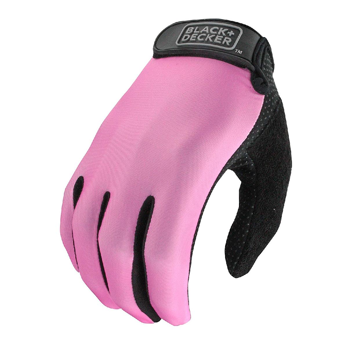 Black And Decker Ladies Large Pink High Dexterity All Purpose Glove 